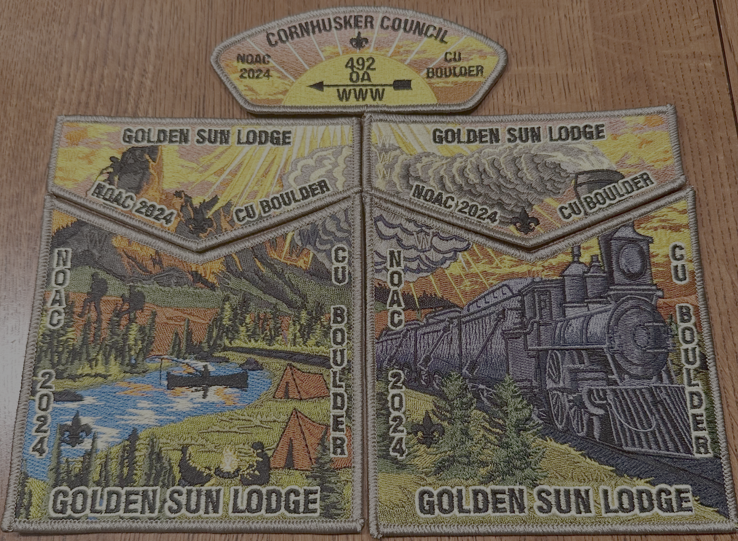 Golden Sun Lodge Order of the Arrow Trading Patch Set